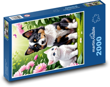 Hund & Miezekatze Puzzle 2000 Teile - 90 x 60 cm