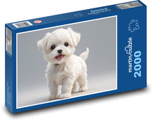 Weißer Hund Puzzle 2000 Teile - 90 x 60 cm