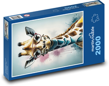 Giraffe in glasses Puzzle 2000 pieces - 90 x 60 cm