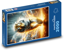 Tiger with Glowing Eyes Puzzle 2000 pieces - 90 x 60 cm