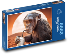 Schimpanse - Affe Puzzle 2000 Teile - 90 x 60 cm