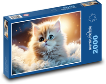 Katze Puzzle 2000 Teile - 90 x 60 cm