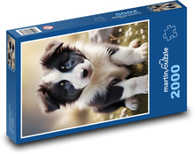 Pes - border kólia Puzzle 2000 dielikov - 90 x 60 cm