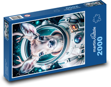 Jelen astronaut Puzzle 2000 dílků - 90 x 60 cm