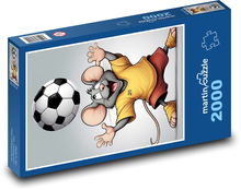 Football Mouse Puzzle 2000 pieces - 90 x 60 cm