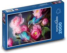 Hummingbirds in Flowers Puzzle 2000 pieces - 90 x 60 cm