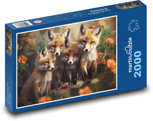 Malé lišky Puzzle 2000 - 90x60 cm
