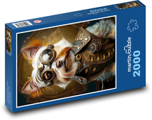 A dog in glasses Puzzle 2000 pieces - 90 x 60 cm
