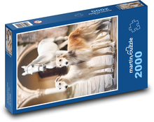 Hund - Borzoi Puzzle 2000 Teile - 90 x 60 cm