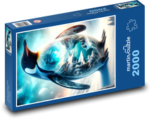 Pinguin-Fantasie Puzzle 2000 Teile - 90 x 60 cm