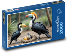 Tukaní rodinka Puzzle 2000 - 90x60 cm