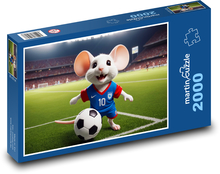 Futbalová myš - fantázia Puzzle 2000 dielikov - 90 x 60 cm