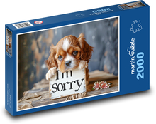 Doggy mit Entschuldigung Puzzle 2000 Teile - 90 x 60 cm