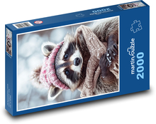 Szop w ubraniach Puzzle 2000 elementów - 90x60 cm