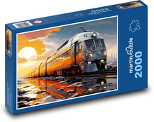 By Train Puzzle 2000 pieces - 90 x 60 cm