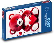 Medvídek se srdcem Puzzle 2000 dílků - 90 x 60 cm