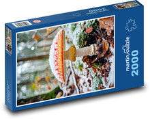 Muchomůrka v zime Puzzle 2000 dielikov - 90 x 60 cm