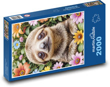 Faultier Puzzle 2000 Teile - 90 x 60 cm