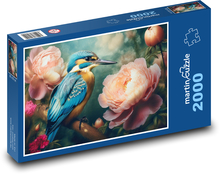 Zimorodek - ptak Puzzle 2000 elementów - 90x60 cm