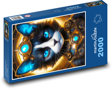 Katze Puzzle 2000 Teile - 90 x 60 cm