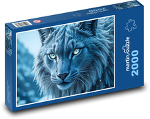 Katze Puzzle 2000 Teile - 90 x 60 cm