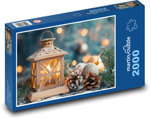 Laterne mit Kerze Puzzle 2000 Teile - 90 x 60 cm
