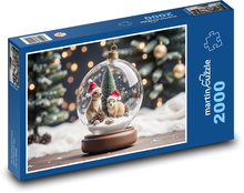 Weihnachtsdekoration - Schneeball Puzzle 2000 Teile - 90 x 60 cm