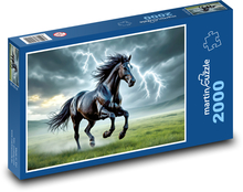 Kůň v bouřce Puzzle 2000 dílků - 90 x 60 cm