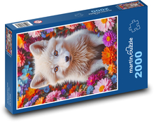 Lis w kwiatach Puzzle 2000 elementów - 90x60 cm