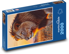 Lev - západ slnka Puzzle 2000 dielikov - 90 x 60 cm