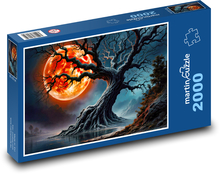 Strom - měsíc Puzzle 2000 - 90x60 cm
