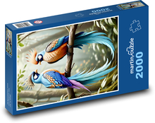 Ptáci - rajky Puzzle 2000 - 90x60 cm
