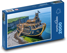 Boat on sea. Puzzle 2000 pieces - 90 x 60 cm
