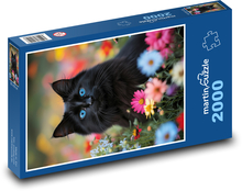 Čierna mačka Puzzle 2000 dielikov - 90 x 60 cm