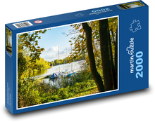 Lode na jazere Puzzle 2000 dielikov - 90 x 60 cm