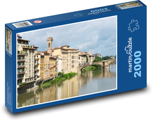 Řeka ve Florencii Puzzle 2000 dílků - 90 x 60 cm