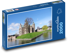 Hrad Rosenborg - Kodaň Puzzle 2000 dielikov - 90 x 60 cm