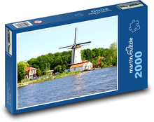 Větrný mlýn Puzzle 2000 dílků - 90 x 60 cm