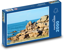 Skalnaté pobřeží Puzzle 2000 dílků - 90 x 60 cm