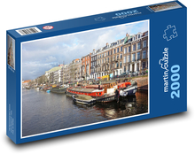 Kanał Amsterdamski Puzzle 2000 elementów - 90x60 cm