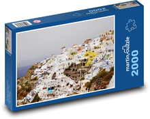 Wyspa Grecka - Santorini Puzzle 2000 elementów - 90x60 cm