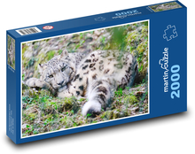 Odpočívajúci leopard Puzzle 2000 dielikov - 90 x 60 cm
