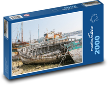 Vraky lodí - Francúzsko Puzzle 2000 dielikov - 90 x 60 cm