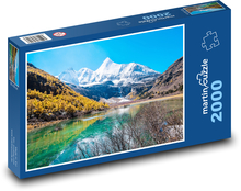 Snowy mountains, lake Puzzle 2000 pieces - 90 x 60 cm