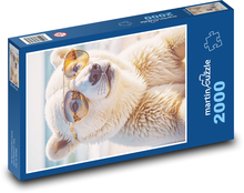 Lední medvěd s brýlemi Puzzle 2000 dílků - 90 x 60 cm