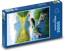 Jazero v horách Puzzle 2000 dielikov - 90 x 60 cm