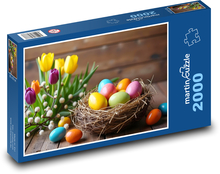 Bemalte Eier, Ostern Puzzle 2000 Teile - 90 x 60 cm