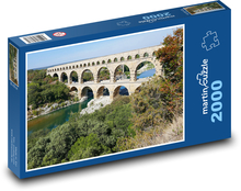 Pont du Gard, Akwedukt Puzzle 2000 elementów - 90x60 cm