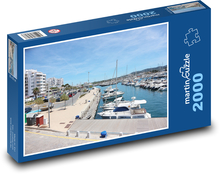 Španělsko - přístav - Ibiza Puzzle 2000 dílků - 90 x 60 cm