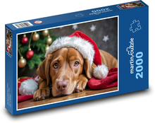 Hund, Weihnachten Puzzle 2000 Teile - 90 x 60 cm